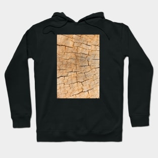 Naturally cracked wood Hoodie